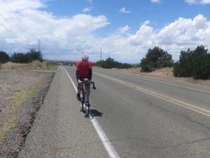 Geoffrey hammering away