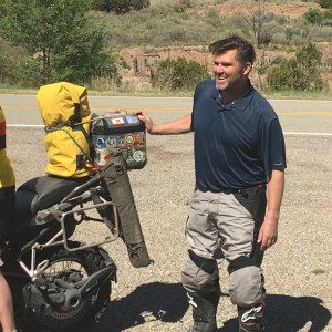 John Dillon - one heck of a nice guy who let Howard ride his bike